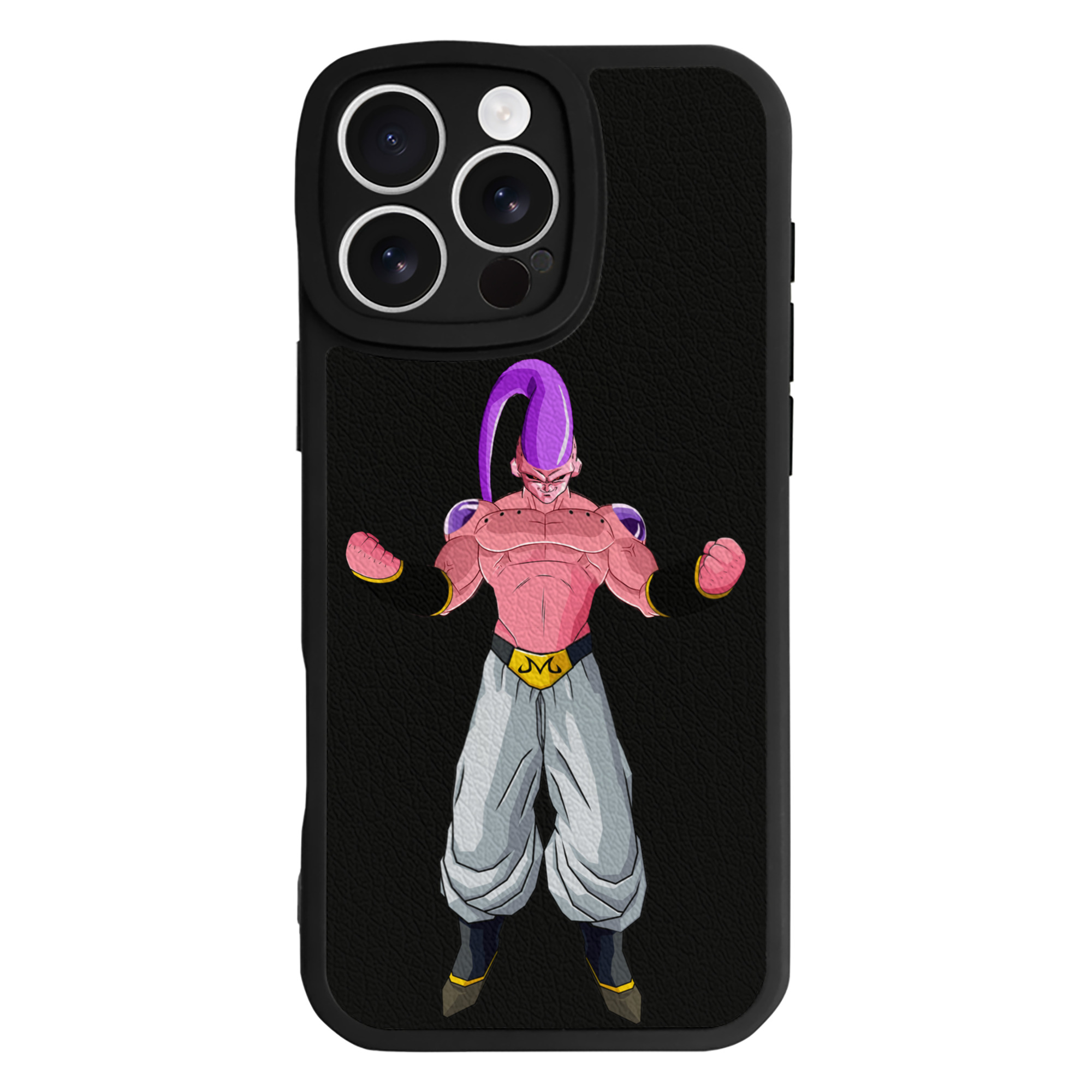 （画像用） ドラゴンボール 魔人ブウ DRAGON BALL Majin Buu 【iPhone 16シリーズ対応】シリコンスマホケース（レザー調） 材質：シリコン